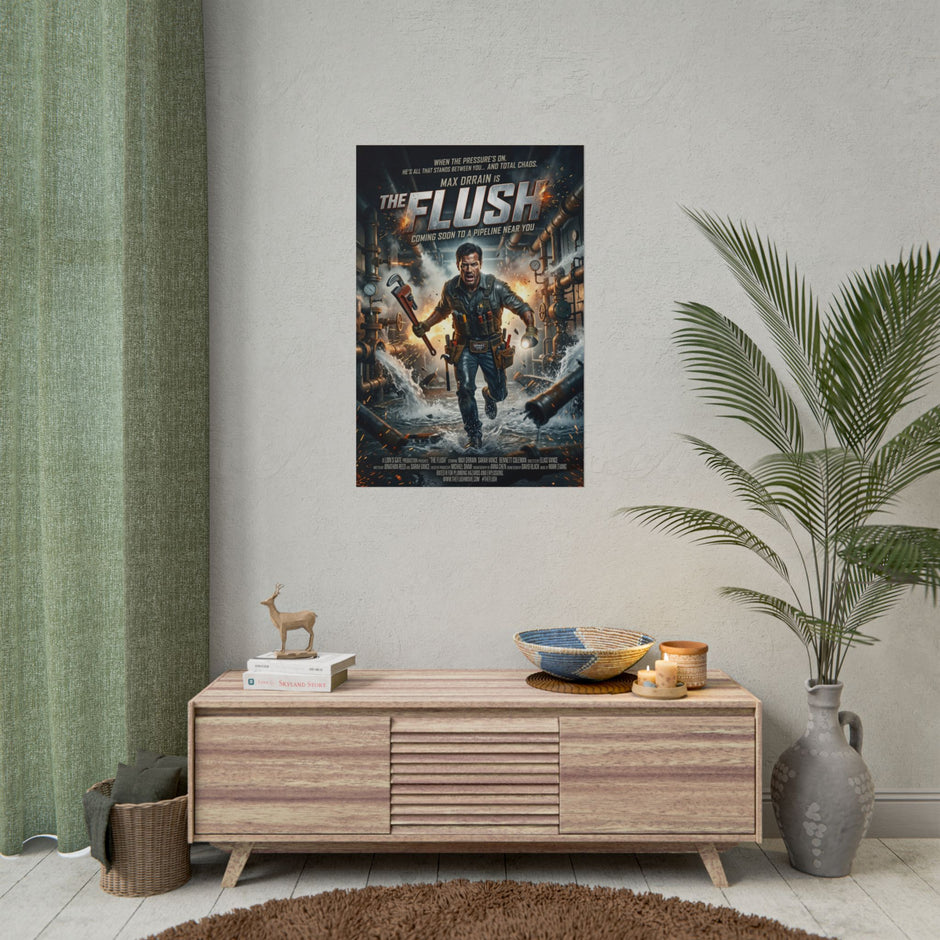 Plumber - The Flush — Plumber Action Movie Rolled Poster - DCA0474