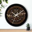 Millwright Industrial Wall Clock — Steampunk Gear Emblem - DCA0392