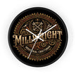 Millwright Industrial Wall Clock — Steampunk Gear Emblem - DCA0392