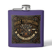 HVAC Technician 6oz Stainless Steel Flask — Service • Repair • Install Gift - DCA0423