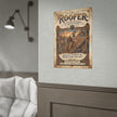 Roofer Vintage Poster — 'Roofer: The Master Craftsman' Rolled Wall Art - DCA0380