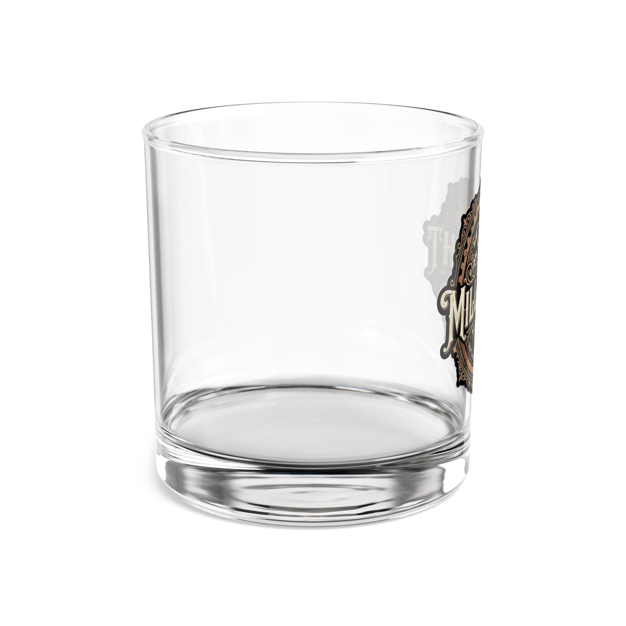 Millwright Mechanical Logo 10oz Rocks Glass - DCA0204