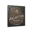 Mason - Archstone Masonry Co. Metal Sign – Vintage Industrial Masonry Plaque - DCA0436
