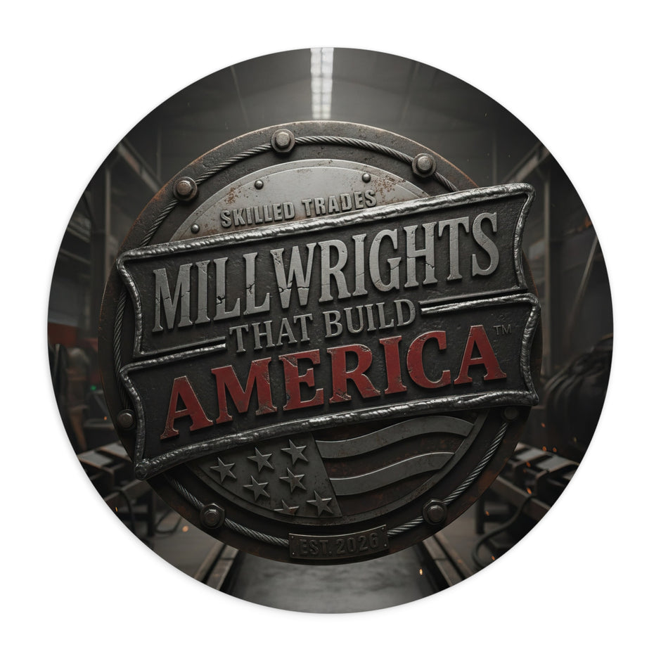 Millwrights That Build America Round Mouse Pad MP1017