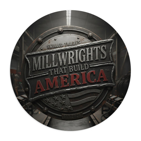 Millwrights That Build America Round Mouse Pad MP1017