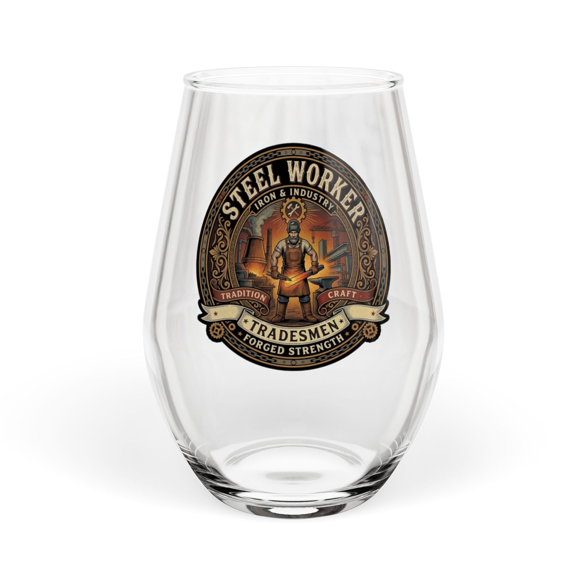 Steelworker Stemless Wine Glass — (11.75 oz) - DCA0349