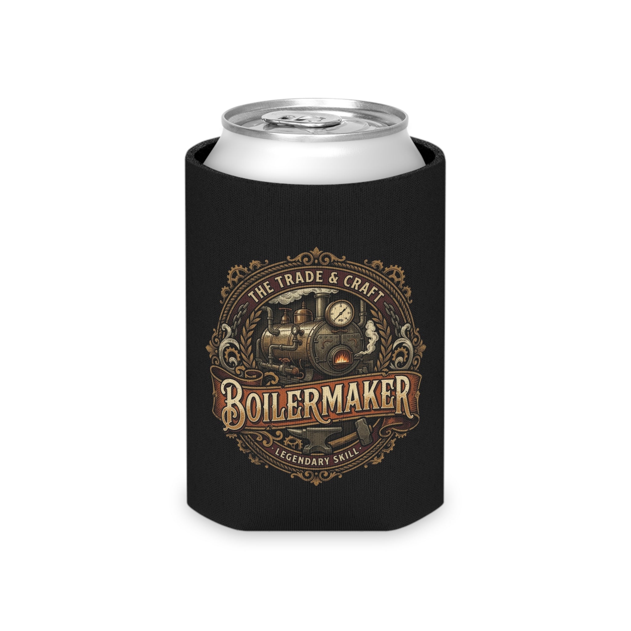 Boilermaker Can Cooler – Vintage Steam Engine Design - DCA0285