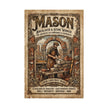 Mason Bricklayer Rolled Poster — Vintage Stoneworker Print - DCA0373