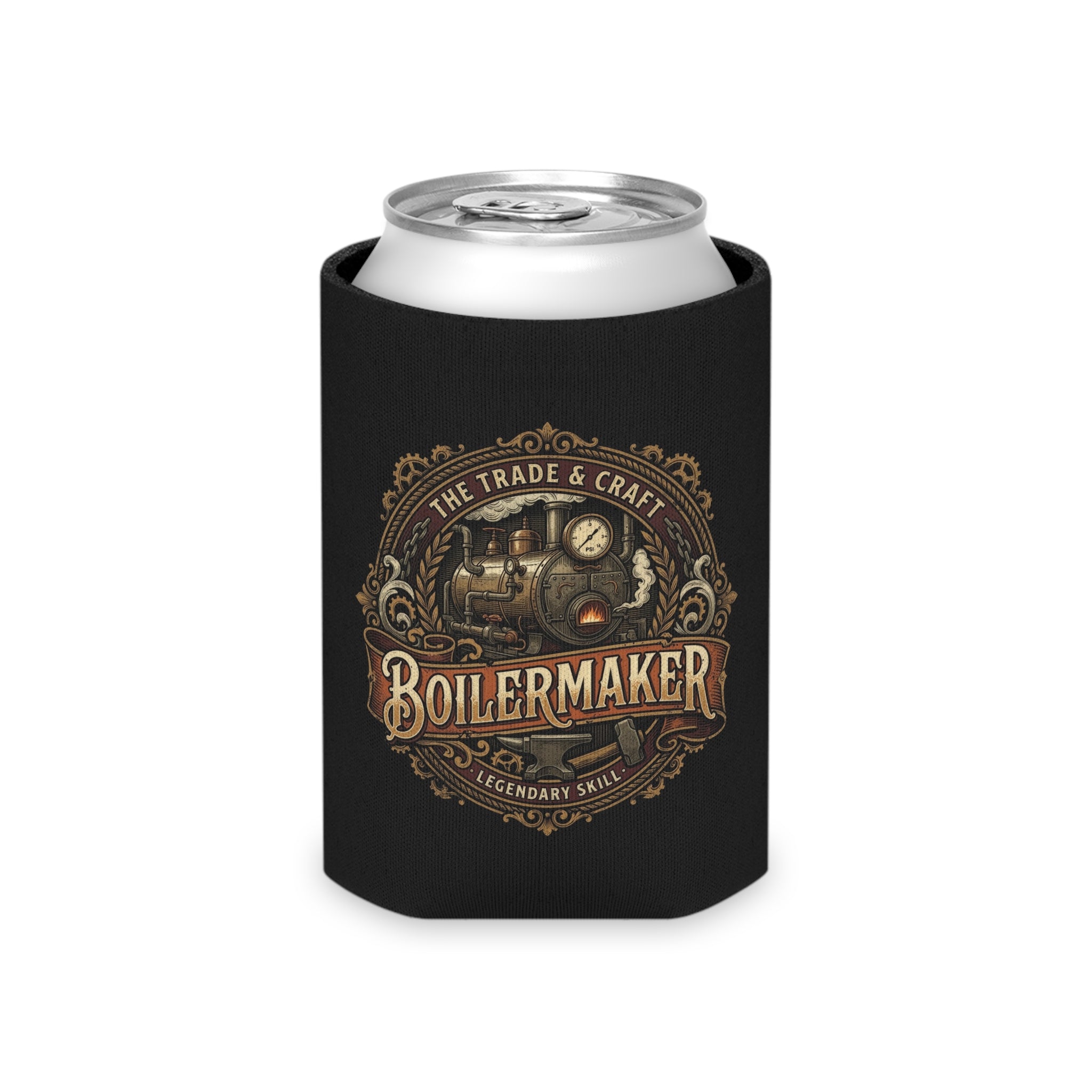 Boilermaker Can Cooler – Vintage Steam Engine Design - DCA0285