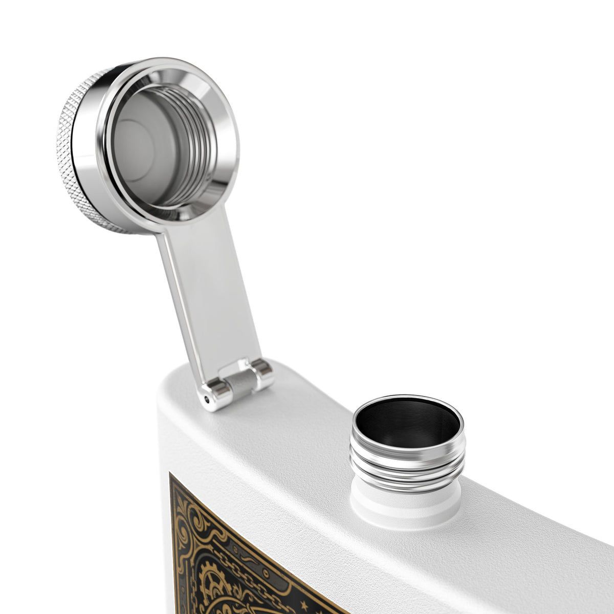 Heavy Equipment Operator Flask — 6oz Stainless Steel Hip Flask - DCA0422