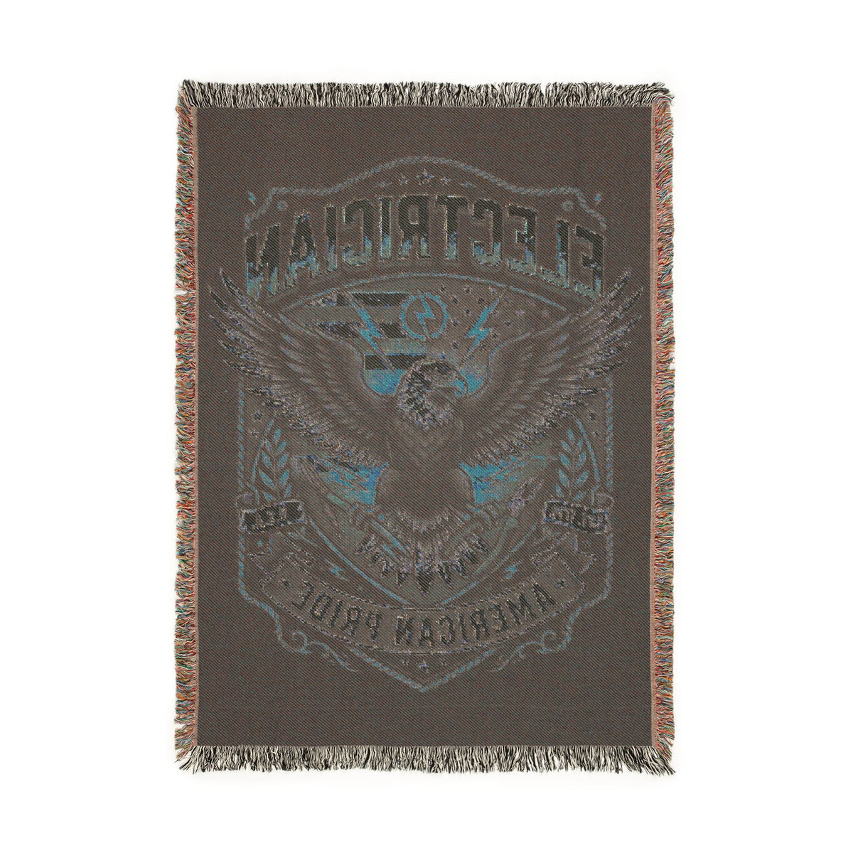 Electrician Woven Blanket - American Proud Eagle Throw