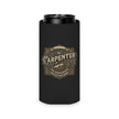 Carpenter Can Cooler — Retro Woodworking Logo Beverage Insulator - DCA0286