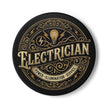 Electrician Ceramic Coaster — Vintage Power & Illumination Design - DCA0230