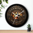 Ironworker Wall Clock — Vintage Industrial Forge Design (Industry • Craft • Strength) - DCA0388