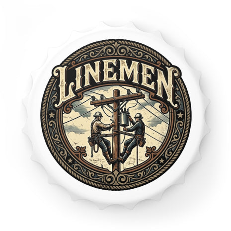 Linemen Bottle Opener — Utility Power Workers Memorial Beer Opener - DCA0169