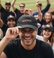 HTBA Logo on distressed styled Black Cap that is comfortable, stylish and durable