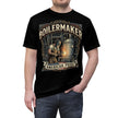 Black t-shirt with 'Boilermaker American Pride' graphic design on a white background