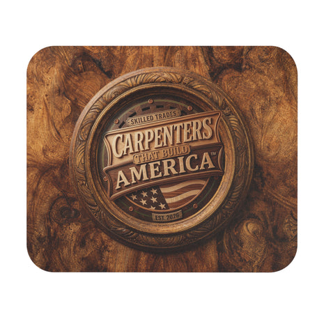 Carpenter square mouse pad on a White Background
