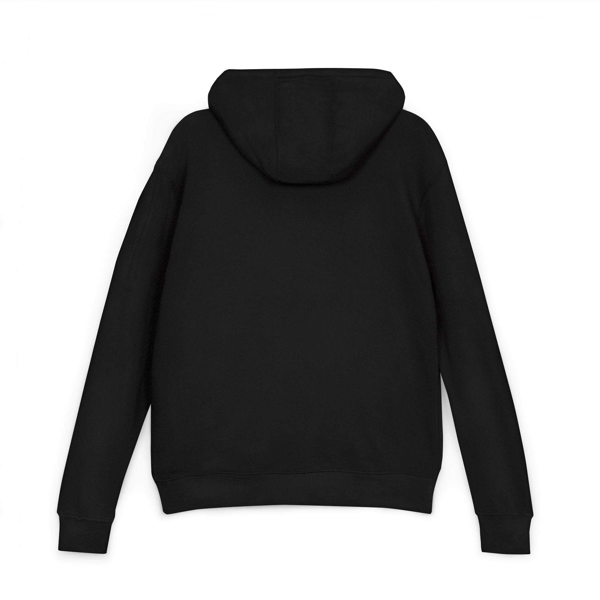 Black hoodie on a white background -Back side