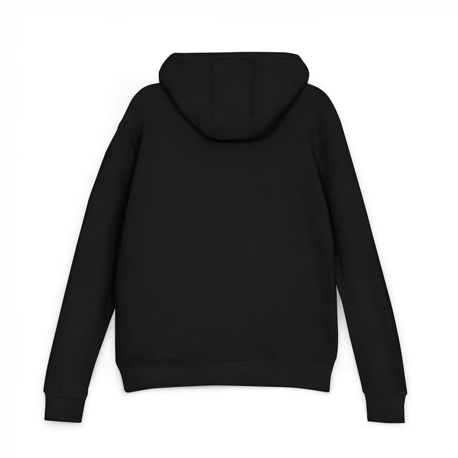 Black hoodie on a white background -Back side