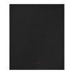 Black Throw Blanket with HTBA brand logo on a white background