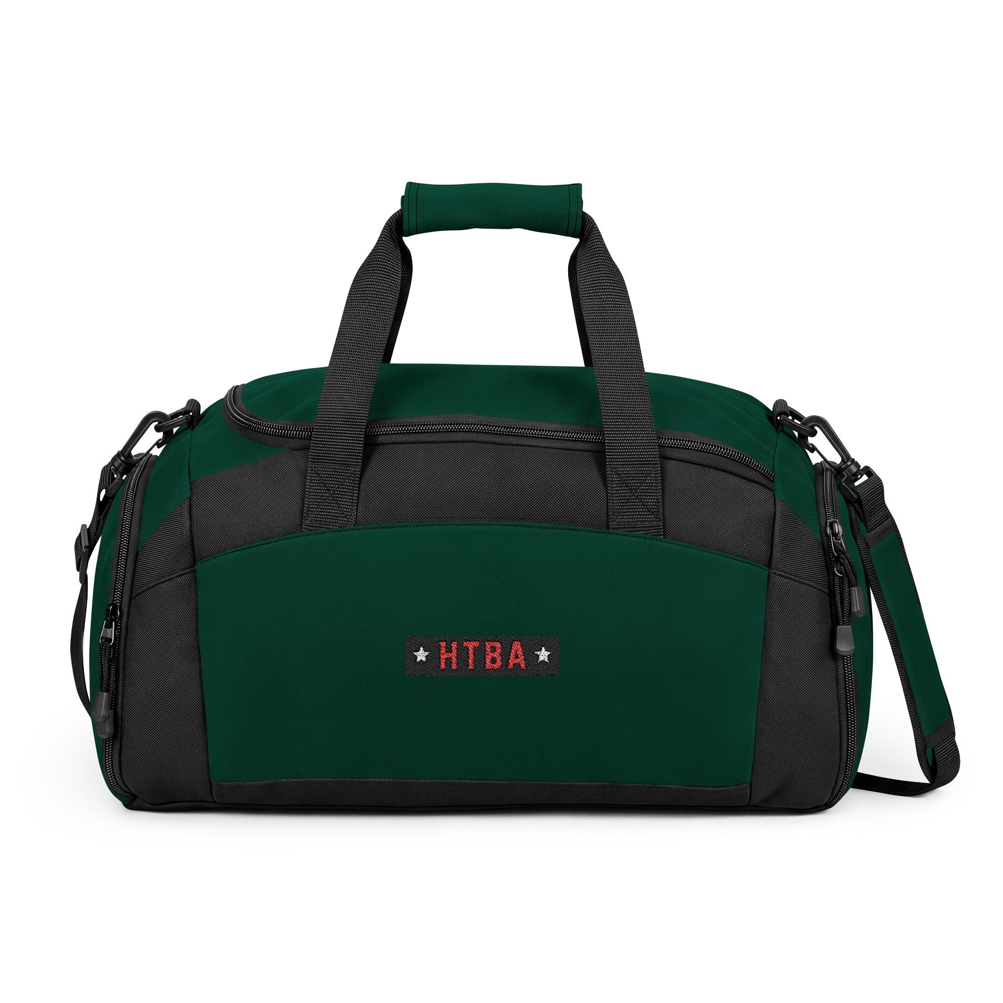 HTBA Duffel Bag - Green - Front View on White background