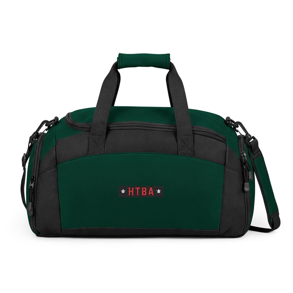HTBA Duffel Bag - Green - Front View on White background