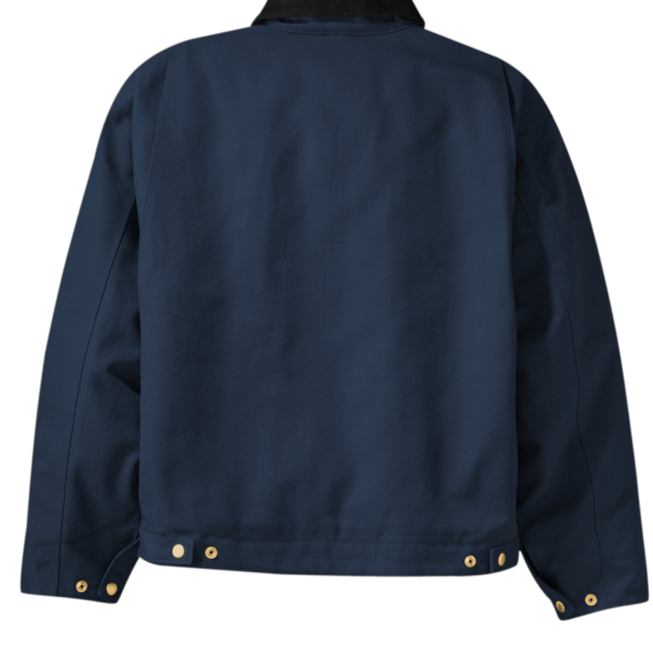 Navy/Black Jacket, backside on white background
