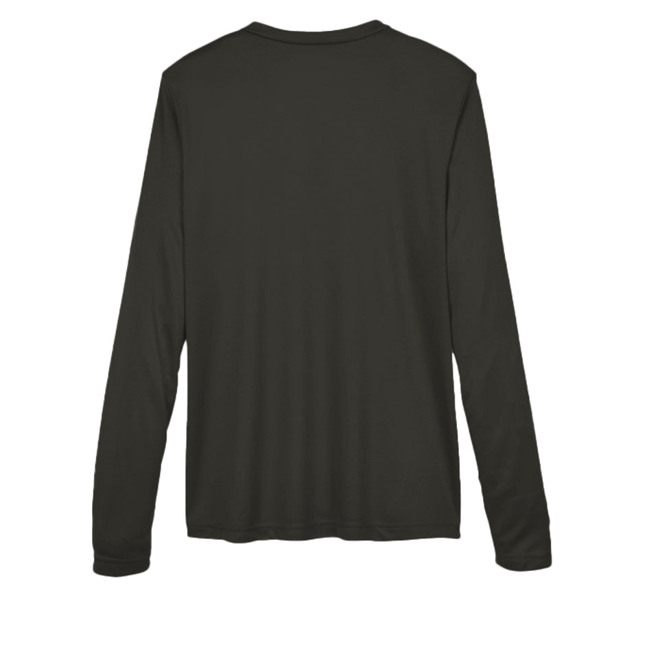 BLACK -HTBA Women in Trades Medallion Long Sleeve V-neck Shirt - BACK