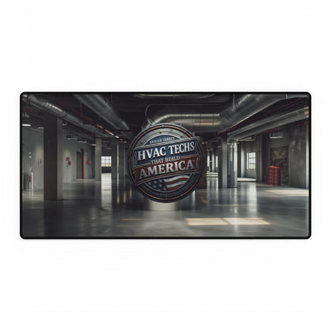 HVAC Techs That Build America Desk Mat Mouse Pad 