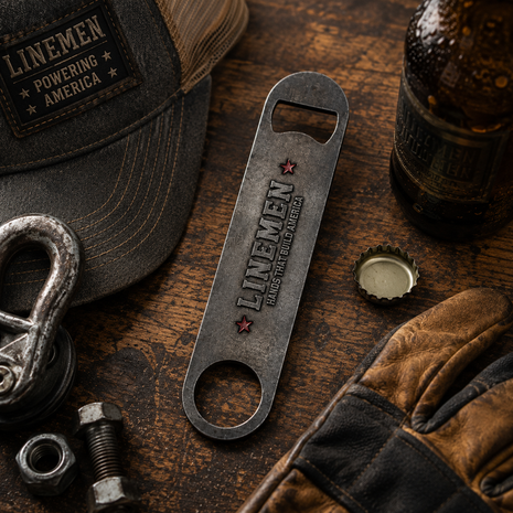 Linemen Flat Bottle Opener