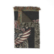 Mechanic Skilled Trades American Pride Decorative blanket with an eagle design draped over a brown chair on a white background