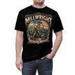Black t-shirt with 'Millwright American Pride' graphic design on a white background