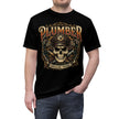 Black t-shirt with a skull and tools design and 'Plumber Skilled Trade' text on a white background.