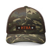 Camo Brown colored trucker hat on a white background