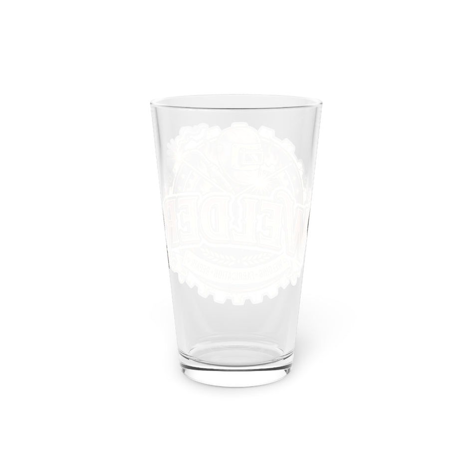 Clear glass on a white background