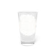 Clear glass on a white background
